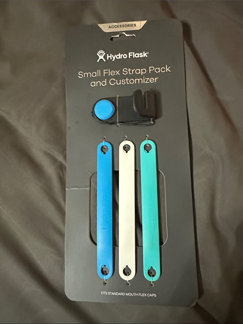 Hydro Flask small flex strap pack — green, tan, blue